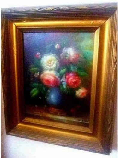 Vintage Victorian Oil Siigned 'C. Josephin'