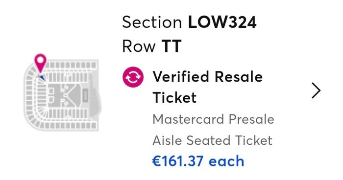 Bon Jovi Seated Lower Tier x2