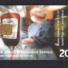 2000 Ireland 20 unit Irish  Blood Transfusion Service (Gemplus GEM1) Call Card Used