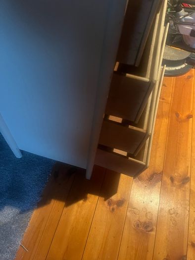 Formica chest of drawers