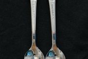 Rolex Tea Spoons Pair Bucherer of Switzerland Lugano Vintage
