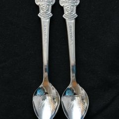 Rolex Tea Spoons Pair Bucherer of Switzerland Lugano Vintage