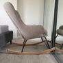 UNUSED Kave Home Maustin Beige Rocking Chair Image 3