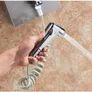 BRAND NEW LED Light Shower Faucet Bathroom Waterfall Rain Black Shower Panel In Wall Shower System with Spa Massage Sprayer and Bidet Tap Image 9