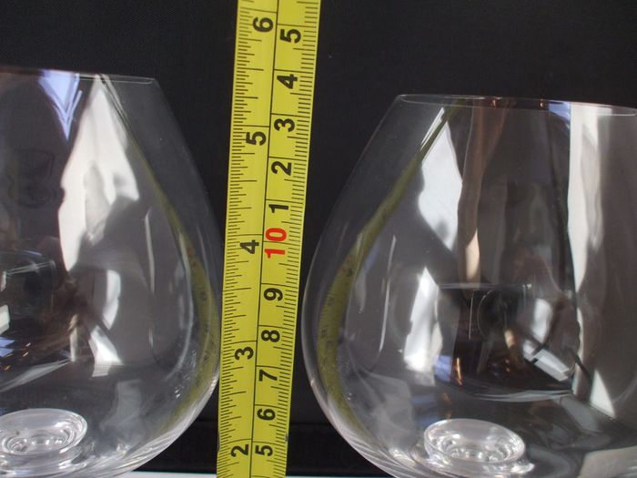 SALE!  ORREFORS Sweden Whiskey / Brandy / Cognac Clear Crystal Snifter Glasses - set of 2