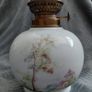 Antique French Limoges porcelain oil lamp Image 5