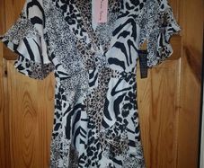 Pixie Daisy Leopard Print Dress