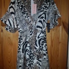 Pixie Daisy Leopard Print Dress