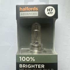 Car headlight bulb - Halfords Advanced H7 477  Brighter Headlight