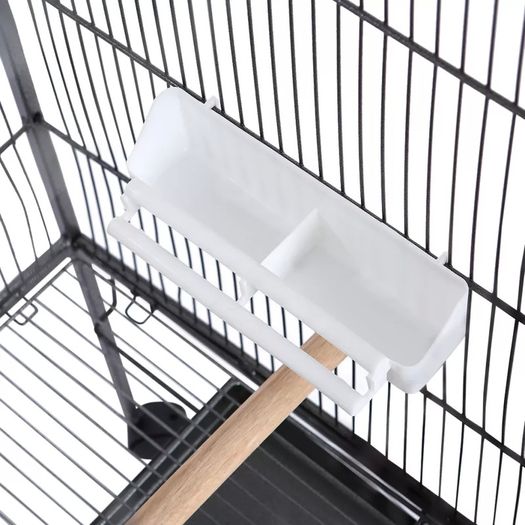 Bird Cage Grey 54x54x146 cm Steel