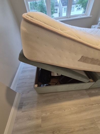 king storage bed and mattress