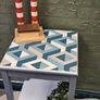 Three D Sq. - Up-Cycled Modern Geometric Side Table Image 3