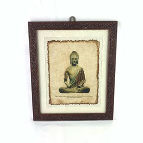 Vintage Thai coffee painting of Buddha