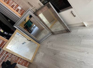 3 large Mirrors