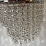 Ceiling Light fitting - Silver/chrome pendant with glass beads Image 2