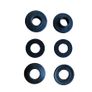 White plastic eyelets  12mm - 10 pk Image 5