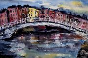 halfpenny bridge watercolour