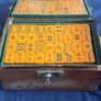 Rare Vintage Chinese Mahjong Set 144 Bakelite Tiles, Accessories and Key . Kiu Yih Case Image 6