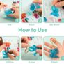 182Pcs Silicone Alphabet Resin Molds Kit, Letter Silicone Mould for Crafts Epoxy Resin Casting Molds Keychain Making Set, DIY Letter Keychain Pendant Hanging Ornaments Jewelry Resin Moulds (FREE POSTAGE) Image 7