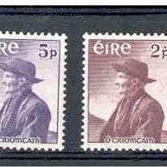 1957 Ireland Centenary of the Birth of Thomas O Criomhtain (Author) Commemorative Stamps Mint Never Hinged (MNH)