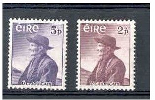 1957 Ireland Centenary of the Birth of Thomas O Criomhtain (Author) Commemorative Stamps Mint Never Hinged (MNH)