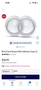 Elvie Breastmilk Collection Cups x2