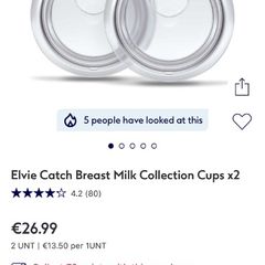 Elvie Breastmilk Collection Cups x2