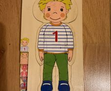 The human body wooden puzzle