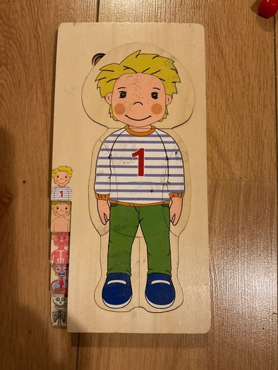 The human body wooden puzzle