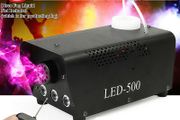 500W RGB LED Wireless Fog Machine DJ Disco Club Stage Fogger Remote