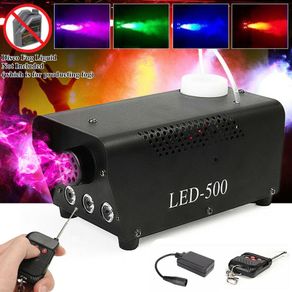 500W RGB LED Wireless Fog Machine DJ Disco Club Stage Fogger Remote