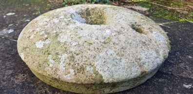 Antique stone Quern in Limestone.