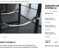 Rogue Monster Lite Safety Straps