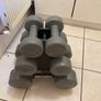 3 pairs of dumbbells with rack Image 2