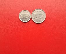 Irish 1994 5p and 1995 10p