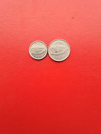 Irish 1994 5p and 1995 10p