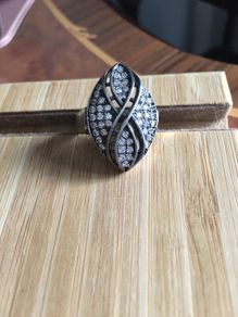 Sterling  silver marcasite ring