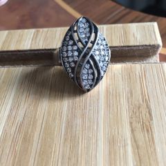 Sterling  silver marcasite ring