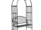Garden Rose Arch with Bench