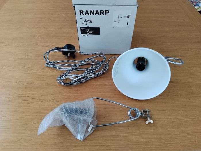 Ikea Ranarp Bed/Desk/Spot Lights