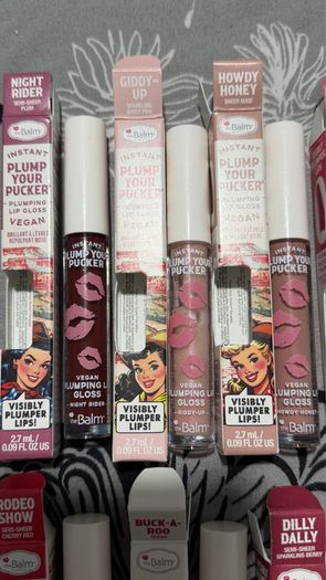 The balm new plump your pucker plumping lipgloss full size genuine