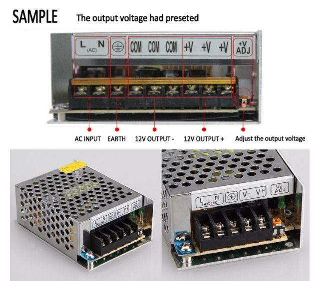 DC12V 12.5A LED Power Supply Adapter Switching Transformer