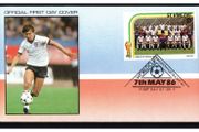 1986 St Vincent First Day Cover for Mexico Football (FIFA) World Cup 86 Featuring England Team First Day Cover