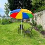 Summer Pride Rainbow Or Black & Red Garden Pub Party Parade Umbrellas. Brand New In Box 2 Metre Image 4