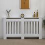 152cm Large Radiator Cover White Image 2