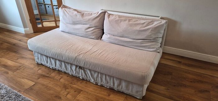 Sofa Bed, Cover & Cushions (Ikea, Double)