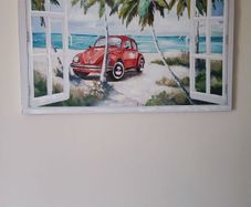 VW beetle car painting