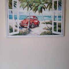 VW beetle car painting