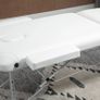 Mobile 3-Zone Folding Massage Table with Headrest Armrest Carry Bag Height-Adjustable Aluminum Portable Massage Bed incl. Accessories Massage Bench up to 225 kg Load White Image 4