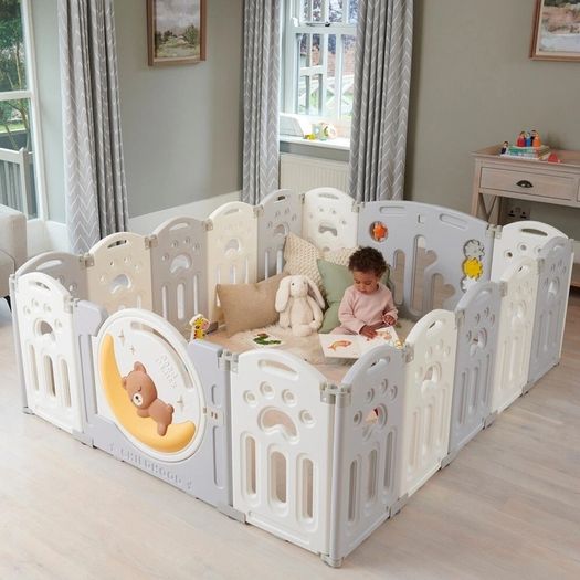 Playpen with Safety Gate